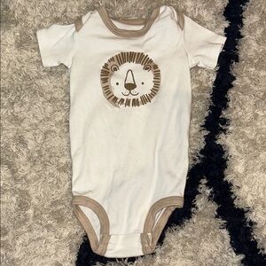Cute Lion Print Kids Bodysuits